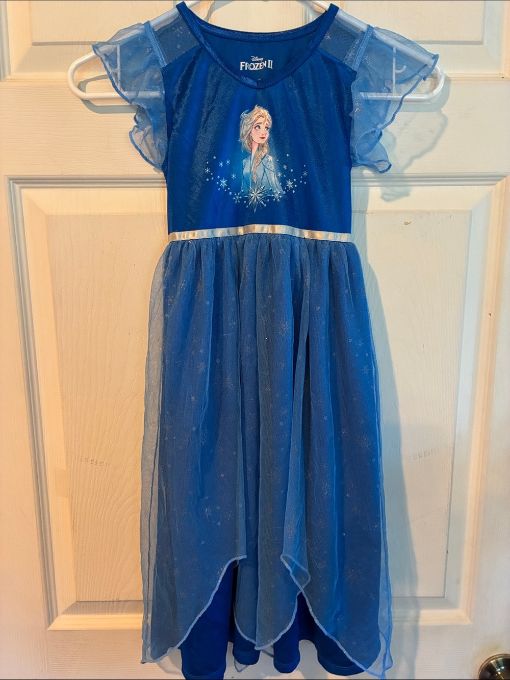 Disney ElsaSize Small Sparkle Blue Princess Dress Or Nightgown